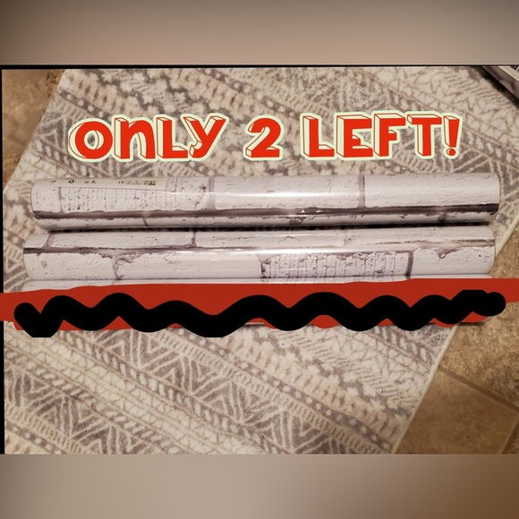 2 rolls of White Brick Pattern Wallpaper - Picture 6 of 11